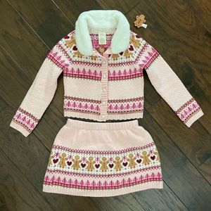 Gingerbread Sweater Set Size Small (5/6)